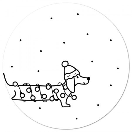 Muurcirkel Kerstteckel – 20 cm Kadotips