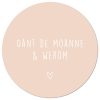 Muurcirkel Oant de Moanne Blush - 30 cm