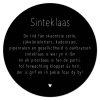 Muurcirkel Sinteklaas - Zwart - 30 cm