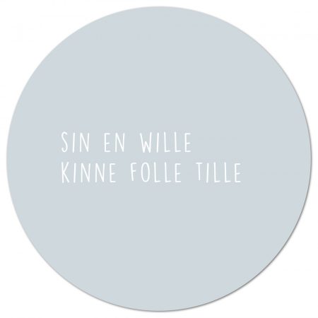 Muurcirkel Sin en Wille – 30 cm Kadotips