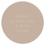 Muurcirkel Gesellich by elkoar sitte - 30 cm