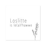 Tegeltje Loslitte is le(a)fhawwe