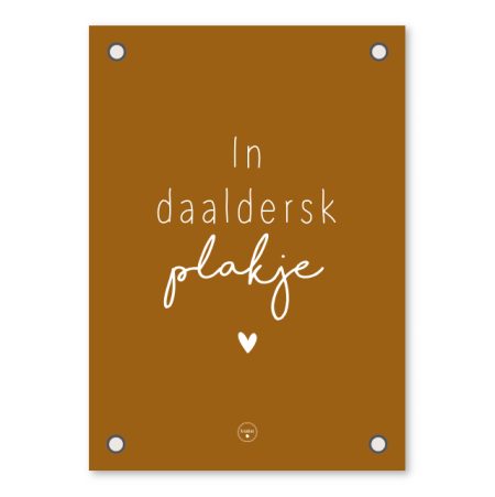 Friese Tuinposter – Daaldersk Plakje – Bruin Kadotips
