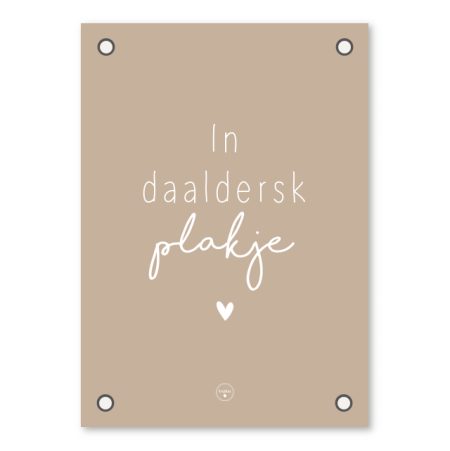 Friese Tuinposter – Daaldersk Plakje – Roze Kadotips