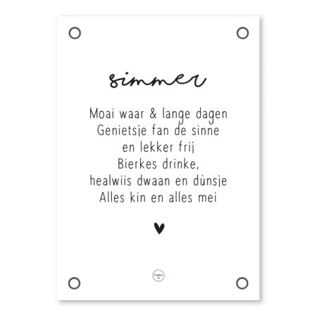 Friese Tuinposter – Simmer yn Fryslân Kadotips