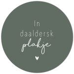 Buiten Muurcirkel In Daaldersk Plakje Donkergroen - 30 cm