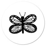 Buiten Muurcirkel Vlinder - 20 cm