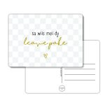 Kaart Sa wiis mei dy leave pake - Goudfolie - A6