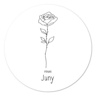 Muurcirkel Geboortebloem – Juni – 20 cm Muurcirkels