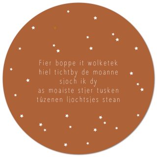 Muurcirkel Litte Wy Moaie Mominten Sammelje – 30 cm Fries valentijnscadeau