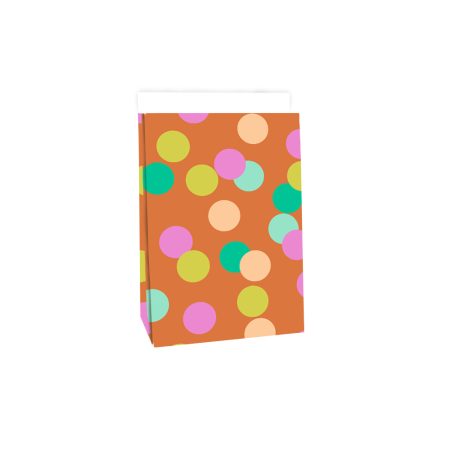 Blokbodemzakken – Big Confetti – 5 stuks – 17 x 10 x 25 cm Inpakzakjes