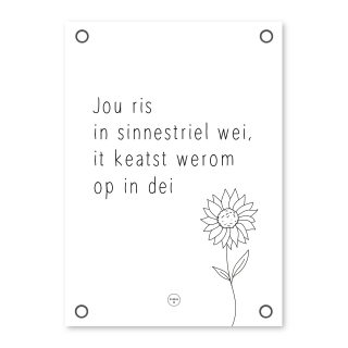 Fries Notitieblok ‘Te Dwaan’ – Zwart/wit – A5 Kadotips