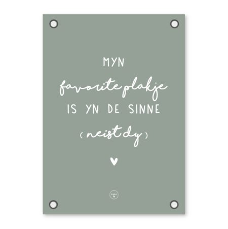 Friese Tuinposter – Myn favorite plakje Alles voor buiten