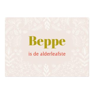 Kaart Beppe is de alderleafste! – Goudfolie – A5 Alle kaarten