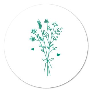 Buiten Muurcirkel Bosje bloemen groen – 20 cm Alles voor buiten