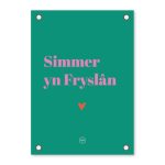 Friese Tuinposter - Simmer yn Fryslân