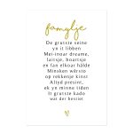 Kaart Famylje - Goudfolie - A5