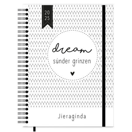 Friese Jaaragenda 2025 – Zwart/wit – A5 Agenda's