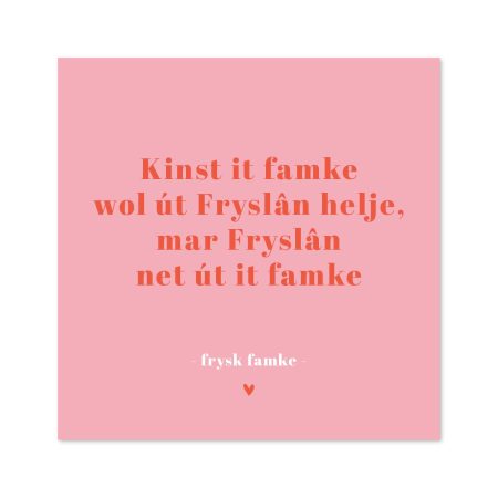 Tegeltje Frysk famke – Forex Kadotips