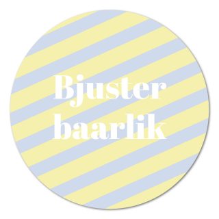 Muurcirkel Bjusterbaarlik gestreept – 20 cm Kadotips