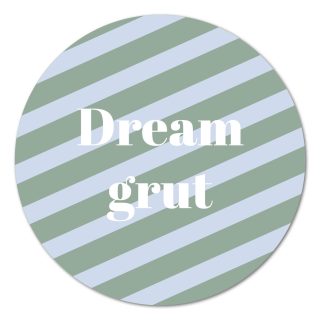 Muurcirkel Dream grut gestreept – 20 cm Kadotips