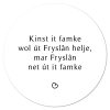 Muurcirkel Frysk Famke - Wit - 30 cm
