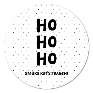 Muurcirkel – Ho Ho Ho – 20 cm Kadotips