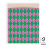 Cadeauzakken - Harlequin Groen - 5 stuks - 27 x 34 cm