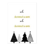 Kerstposter Oh dennebeam - A4