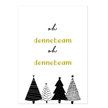 Kerstposter Oh dennebeam – A4 Kerst 2024