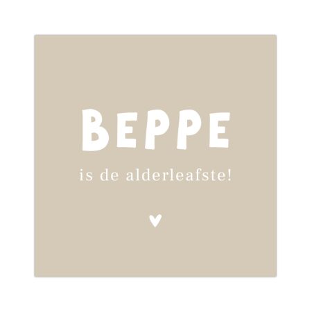 Bordje Beppe is de alderleafste