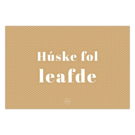 Inductiebeschermer - Húske fol leafde - 78 x 52 cm