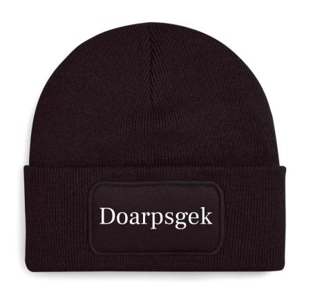 Muts 'Doarpsgek' - Zwart