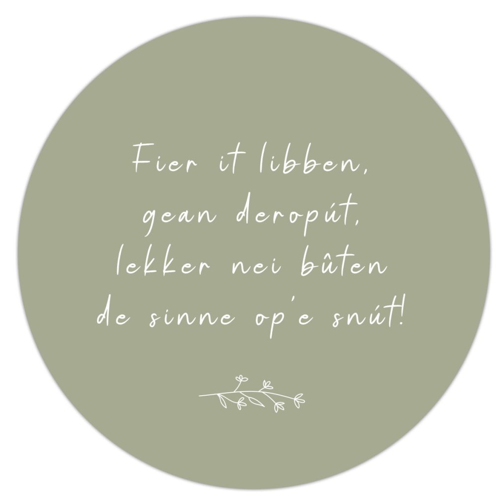 Buiten Muurcirkel Fier it libben – 30 cm Alles van Kruskes