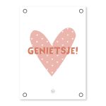 Friese Tuinposter - Genietsje!