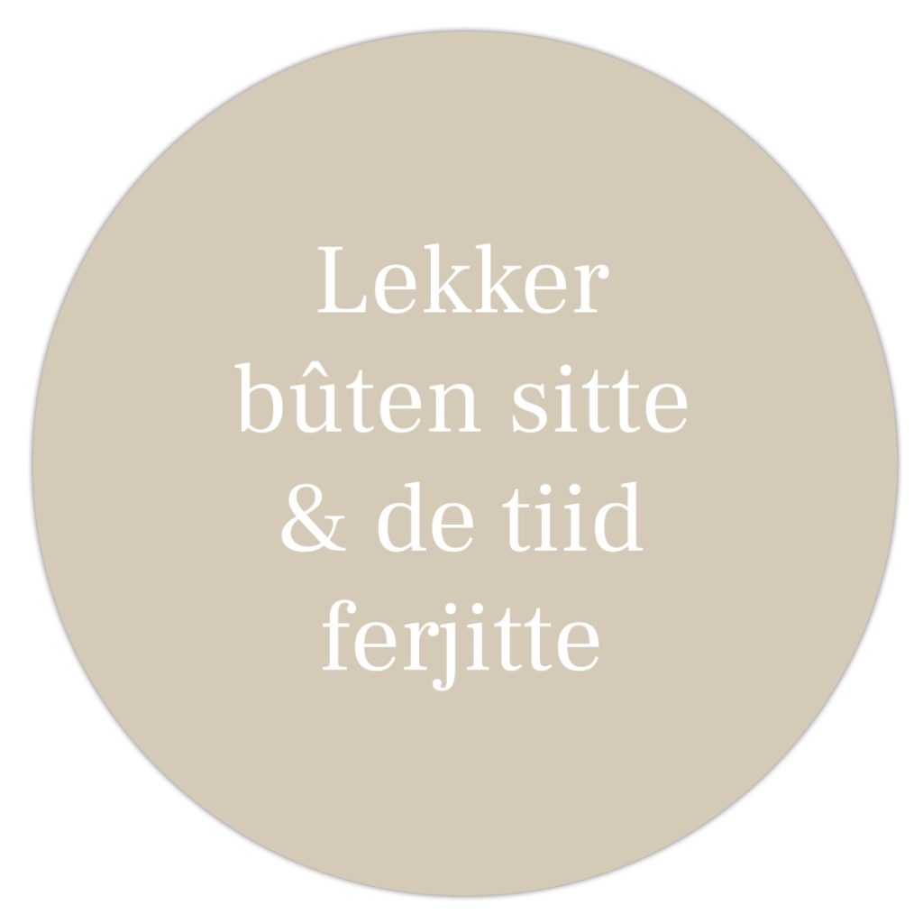 Buiten Muurcirkel Lekker bûten sitte – 30 cm Alles van Kruskes