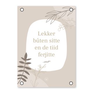 Friese Tuinposter – Hjir is it lekker smûk Alles van Kruskes