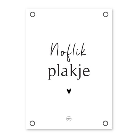 Friese Tuinposter - Noflik plakje