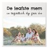 Tegeltje XL 20x20 cm - De leafste Mem