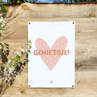 Alternative view of Friese Tuinposter - Genietsje!