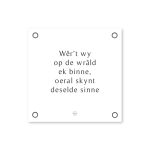 Friese Mini Tuinposter - Oeral skynt deselde sinne