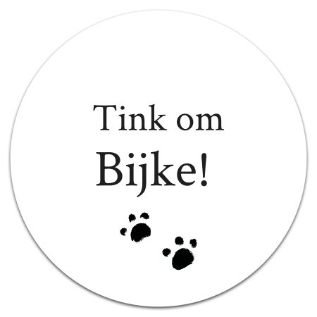 Buiten muurcirkel - Tink om de hûn - 20 cm