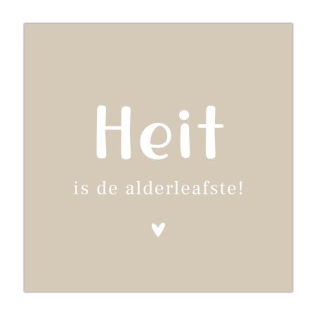 Bordje Heit is de alderleafste
