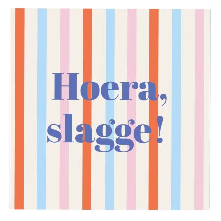 Tegeltje XL 20x20 cm - Slagge!