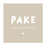 Bordje Pake is de alderleafste