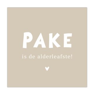Bordje Juf is de alderleafste Alles van Kruskes
