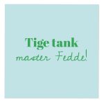 Tegeltje XL 20x20 cm - Tige tank Master