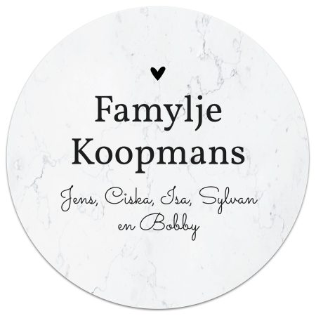 Buiten muurcirkel - Famylje - 30 cm