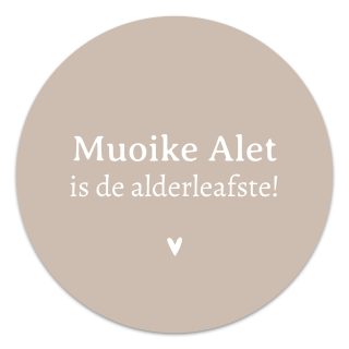 Muurcirkel - De alderleafste - 20 cm