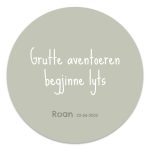 Muurcirkel - Grutte aventoeren begjinne lyts - 20 cm